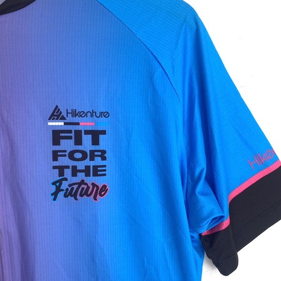 (A7) NEW Hikenture Cycling Jersey Short Sleeve Top, Full Zipper, Sz Large, NWOT - Picture 3 of 6